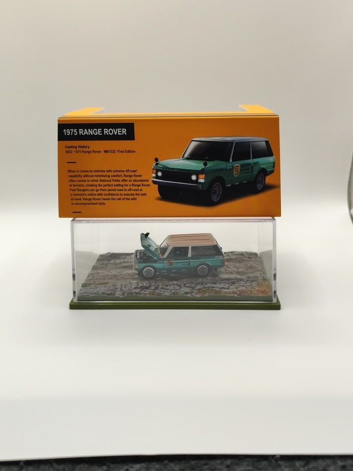 Matchbox 1975 Range Rover Diecast Car Green White National Parks Unopened Box