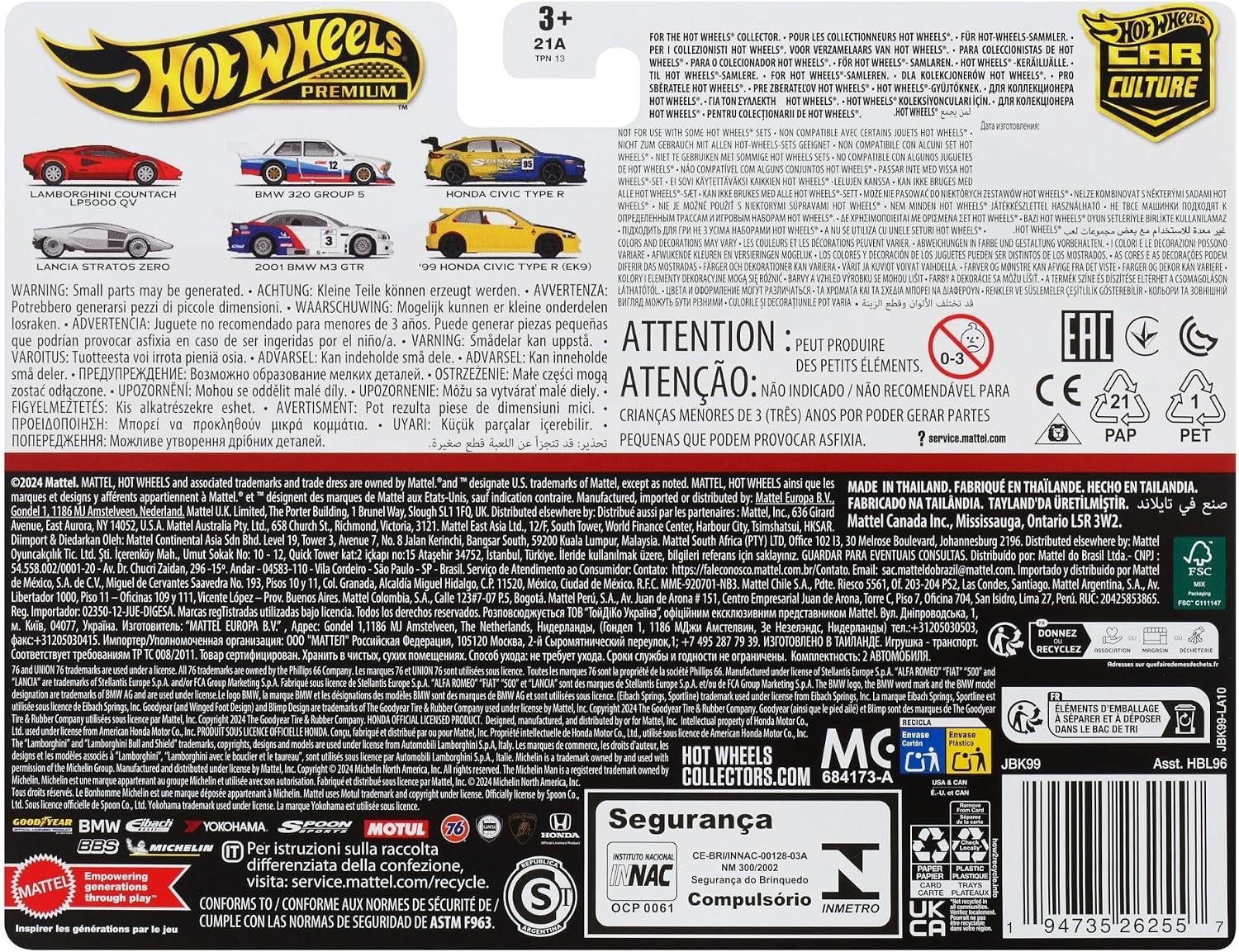 Hot Wheels Car Culture 2-Pack Vehicles in 1:64 Scale, Varied Combinations, R…