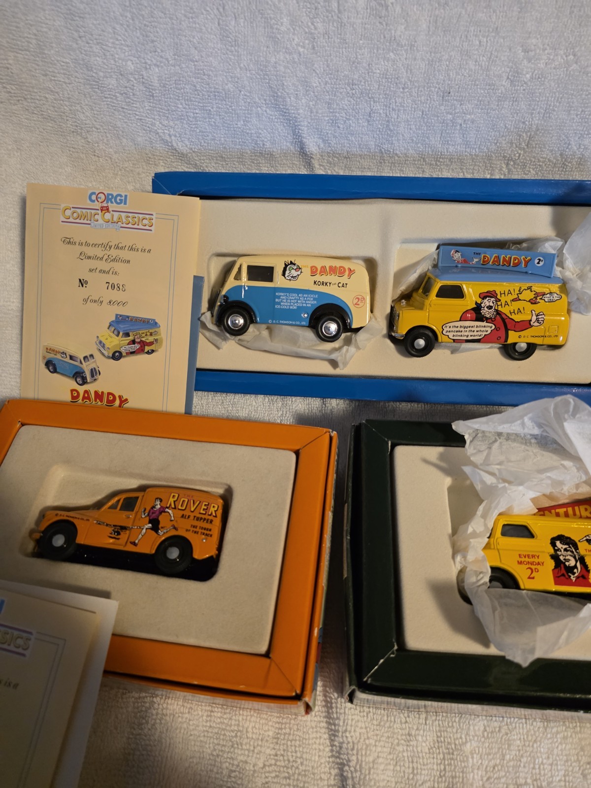 Corgi Comic Classics Limited Edition Boxed Complete Set Of 6 Limited Ed Of 7500