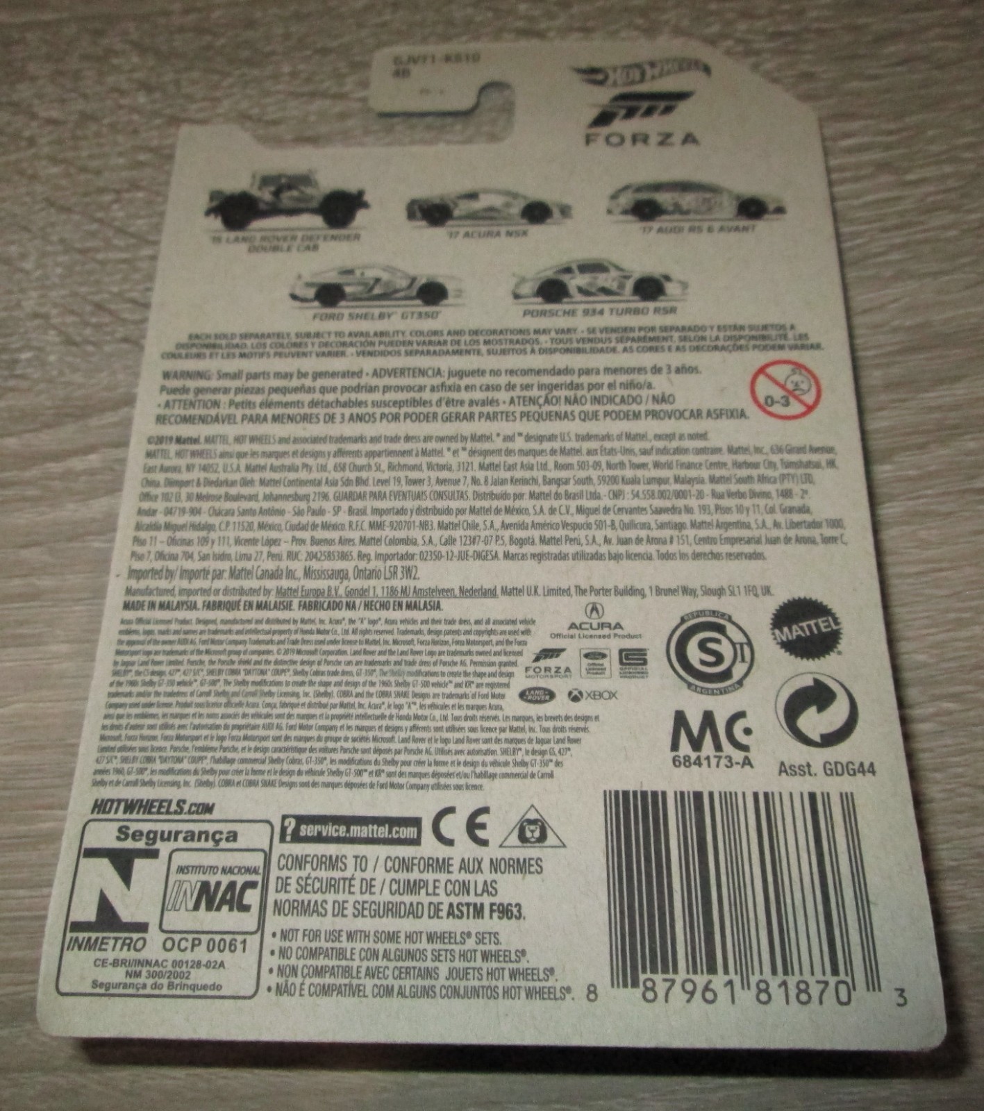 Hot Wheels HW Xbox Forza Motorsports Porsche 934 Turbo RSR 5/5