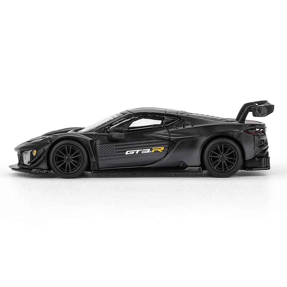 Mini GT 1:64 Chevrolet Corvette Z06 GT3.R Road America Test Car Black MGT01186