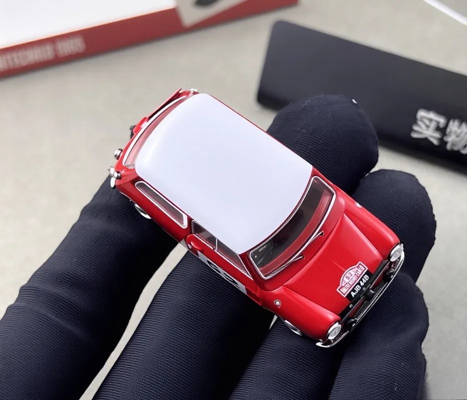 GCD 1:64 Red Mini #52 Morris Cooper S Rallye Sport Model Diecast Metal Car