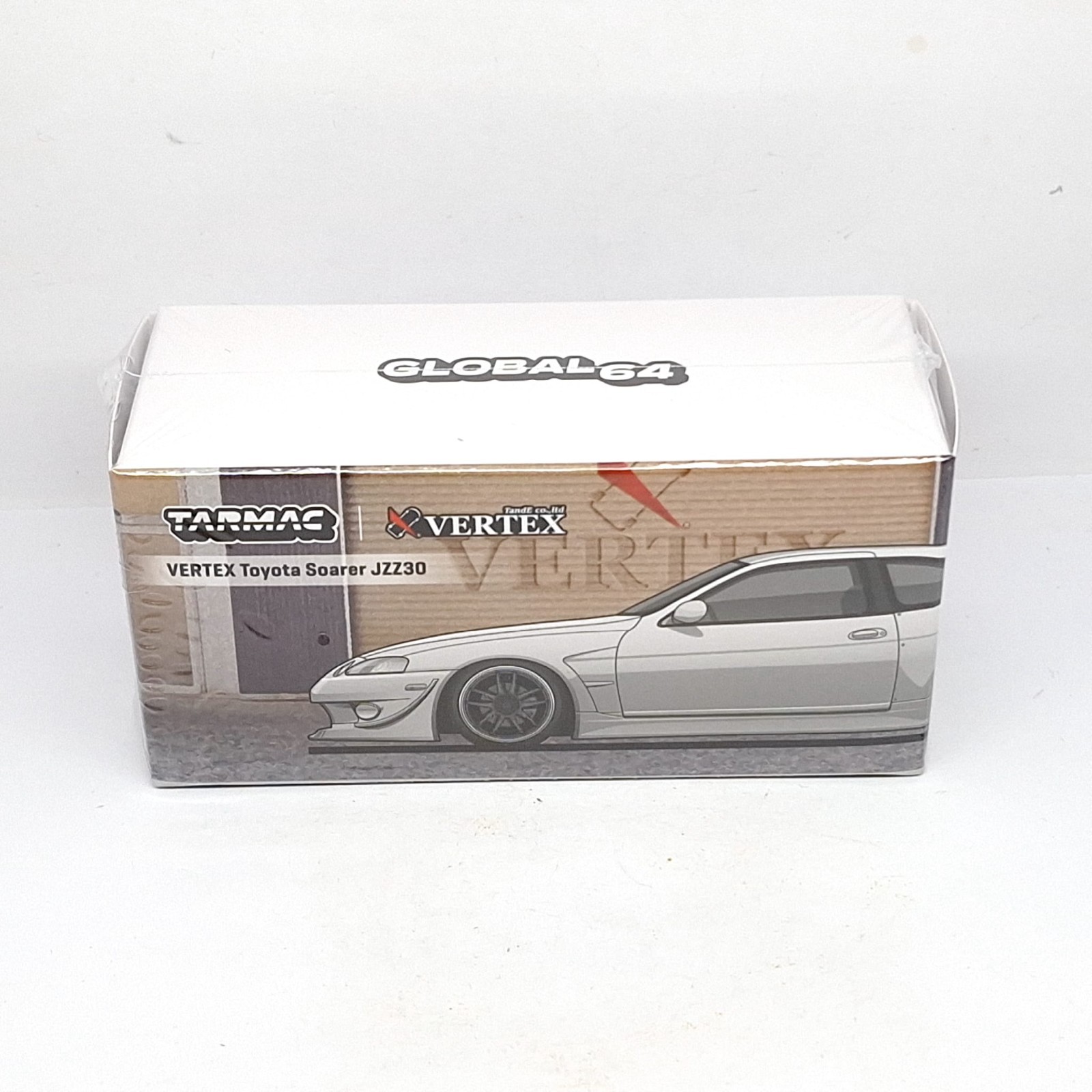 Tarmac Works 1/64 VERTEX TOYOTA SOARER JZZ30 White Diecast Car New