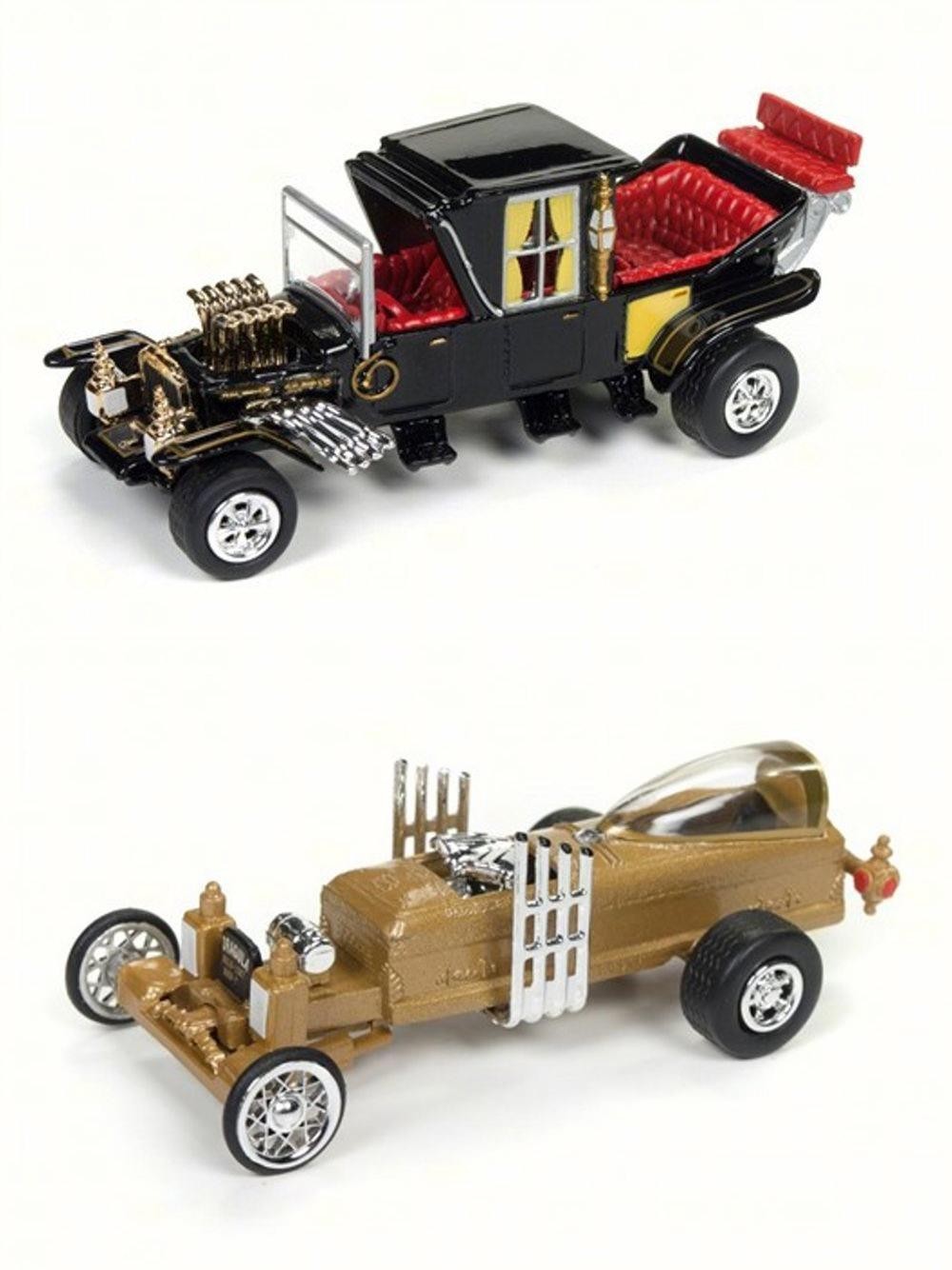 THE MUNSTERS DIECAST TOY CAR PACKAGE – TWO 1/64 SCALE DIECAST MODEL CARS
