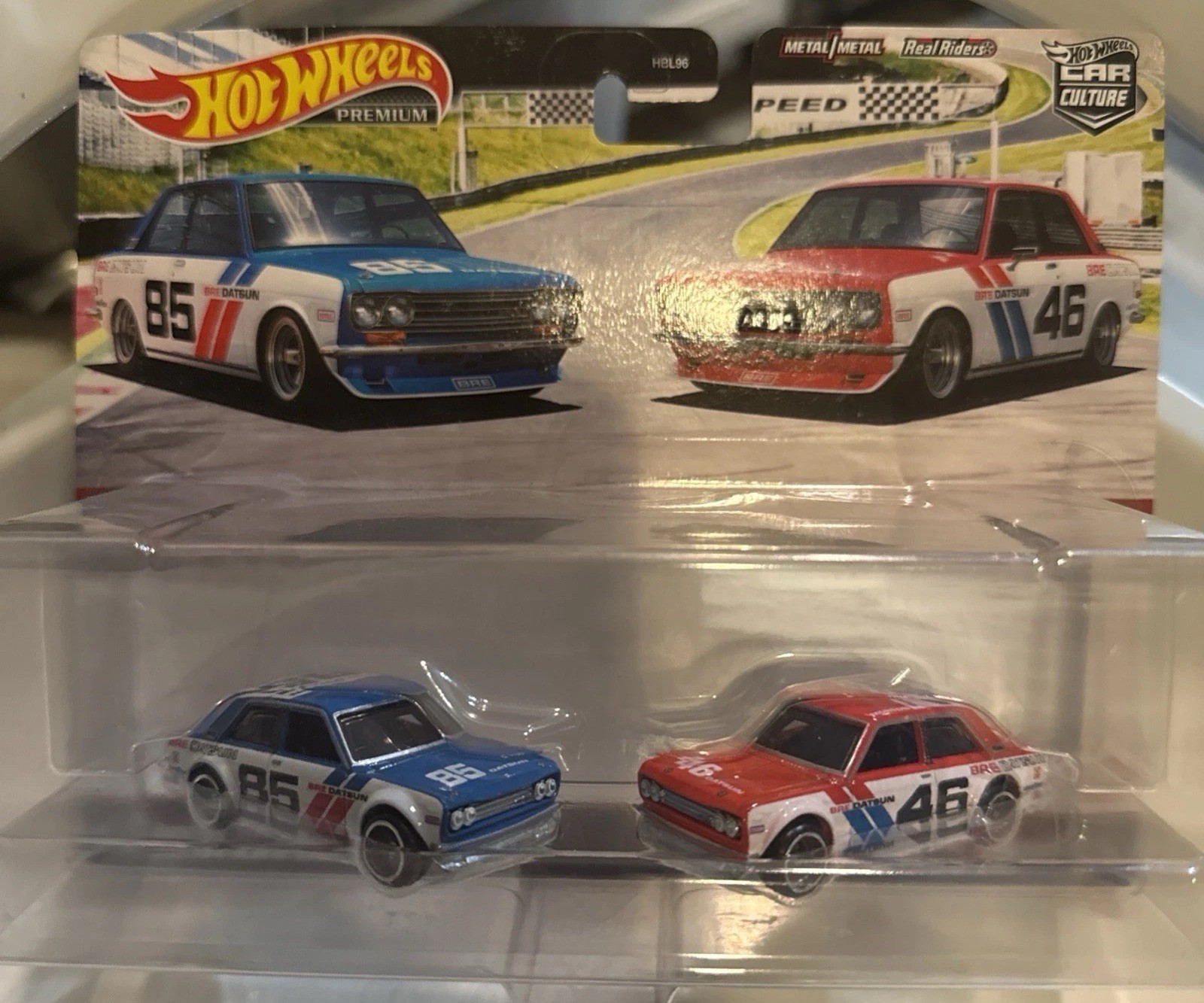 Hot Wheels Premium HBL96 Car Culture ‘71 BRE Datsun 510 2 Pack D6