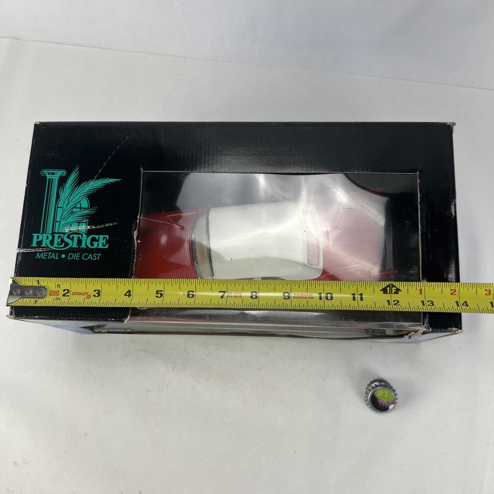 Cadillac Eldorado 1955 1:18 Die Cast Prestige Solido France Red Removable Top