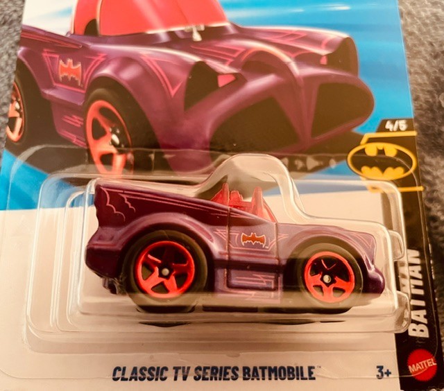 2026 Hot Wheels Classic TV Series Tooned Batmobile Purple