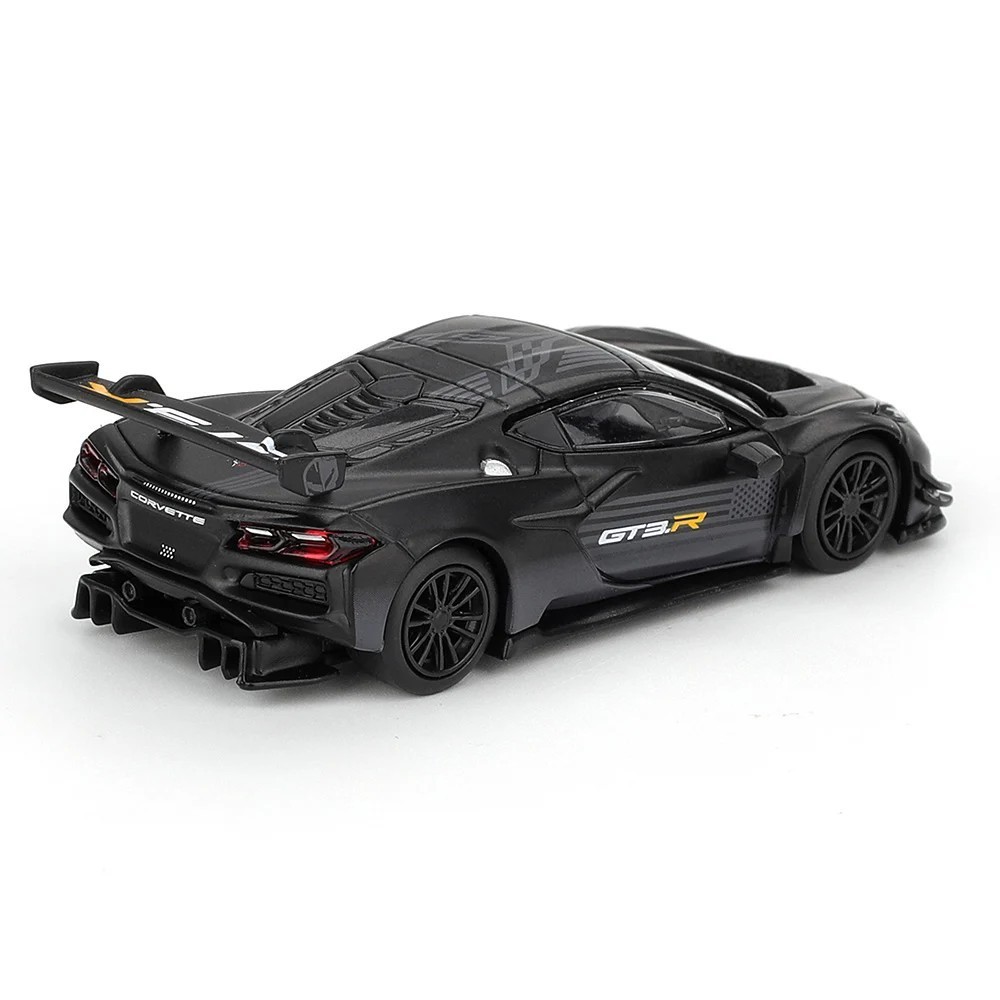 Mini GT 1:64 Chevrolet Corvette Z06 GT3.R Road America Test Car Black MGT01186