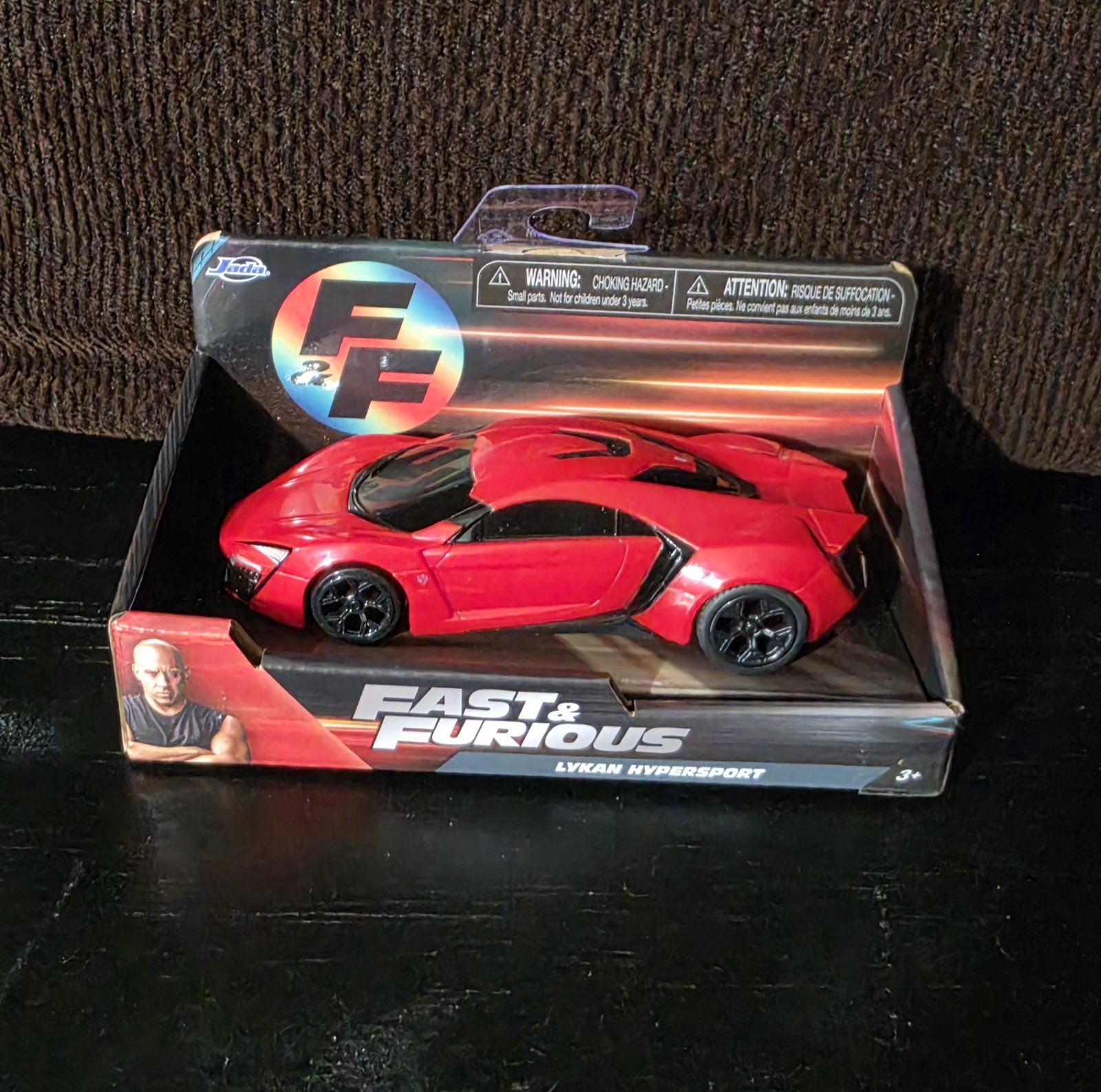 Jada Toys Fast & Furious Lykan Hypersport Car Red Black Toy 3+ Years