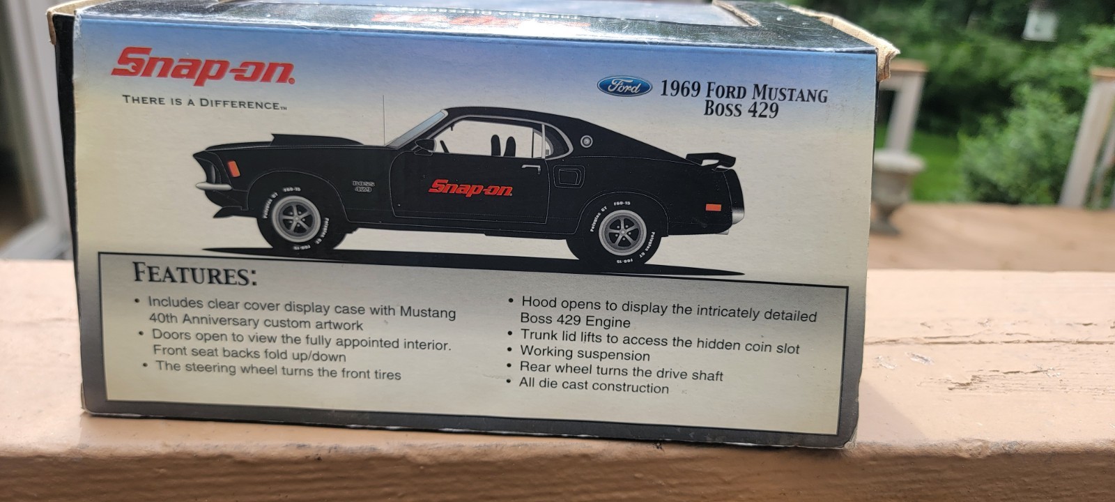 Snap-on 1969 Ford Mustang Boss 429 1 24 Scale Die Cast Replica