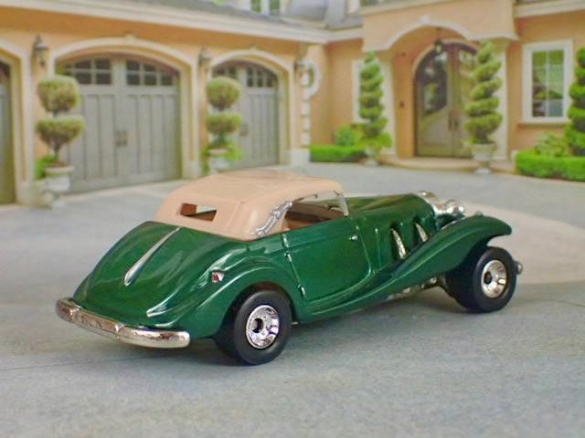 Supercharged 1936–1940 Mercedes-Benz 540K Sport Cabriolet 1/64 Scale Ltd Edit D