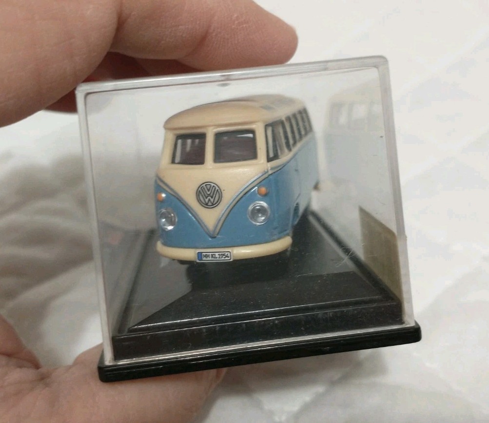 Schuco Junior Line 1/72nd Scale Light Blue and White VW Bully Samba Diecast Van