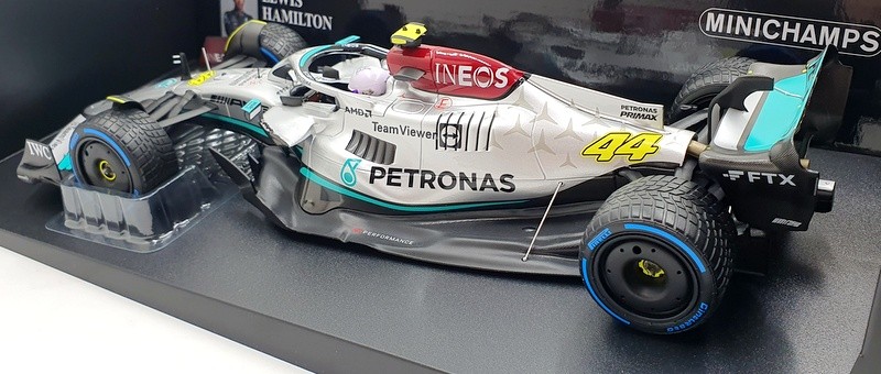 Minichamps 1/18 Scale 110 220744 F1 Mercedes AMG W13 E 2022 Monaco Hamilton #44