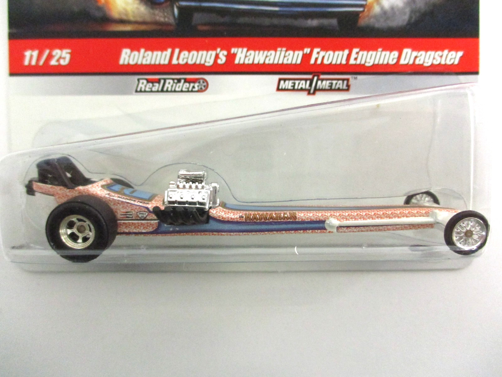 HOT WHEELS – DRAG STRIP DEMONS -ROLAND LEONG HAWAIIAN FRONT ENGINE DRAGSTER READ