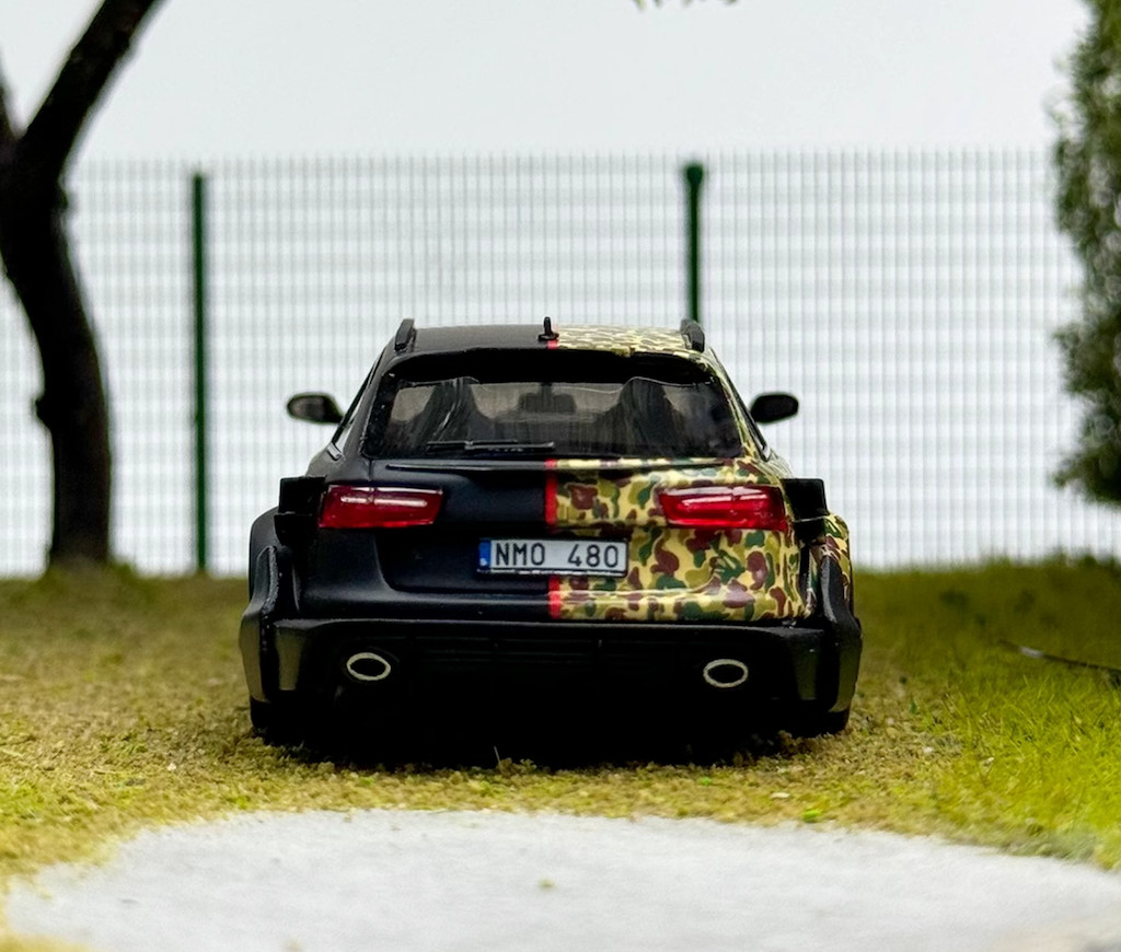 JEC 1:64 Black RS6 Widebody Wagon DTM Sports Model Diecast Resin Car