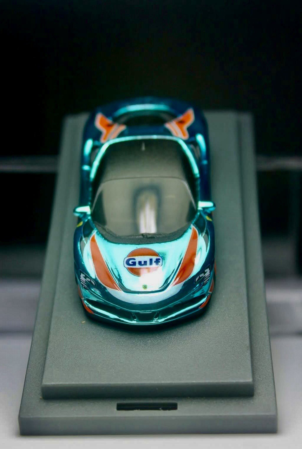 Hot Wheels Ferrari SF90 Stradale Blue Spectraflame Custom W/ display Case