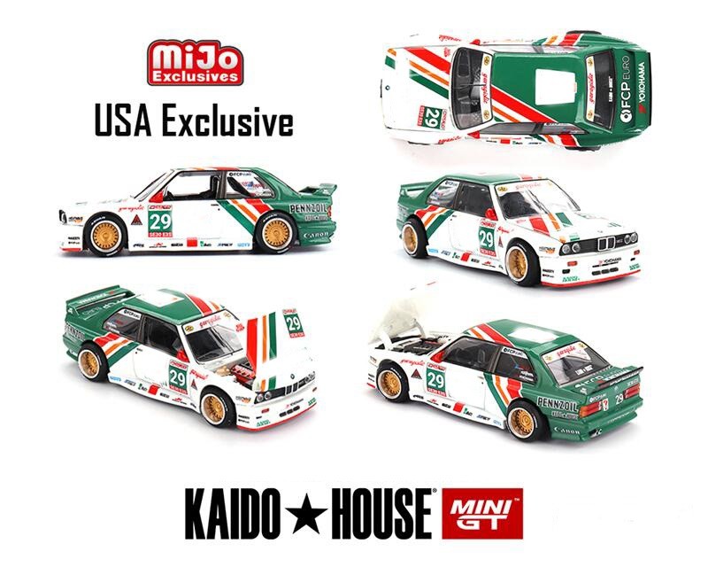 Kaido House x MINI GT 1:64 M3 KAIDO WORKS LARRY CHEN V1 USA Exclusive Model Car
