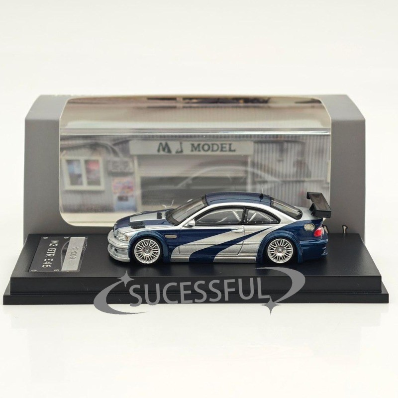 1:64 MJ GTR E46 Need For Speed Metal Diecast Model Car, Mini Gift