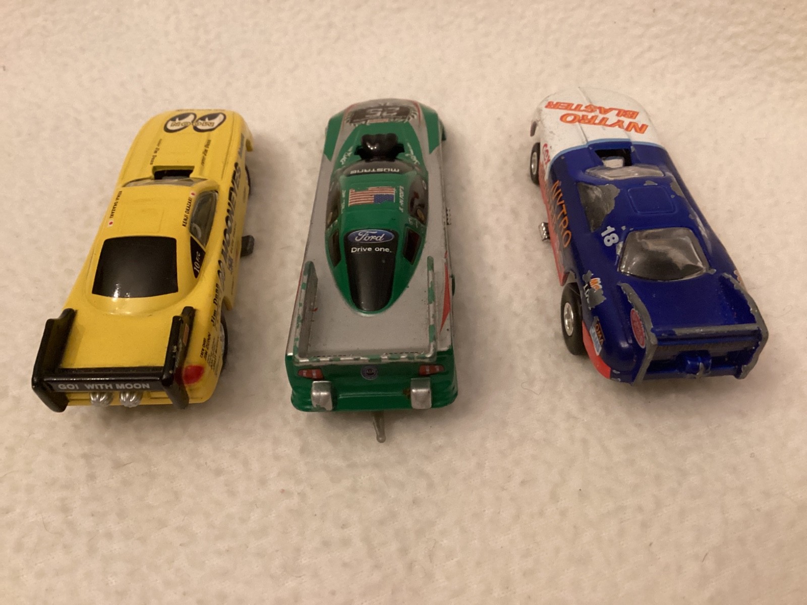Funny Cars ~ Johnny Lightning Mooneyes ~ John Force GTX ~ Racing Rebels ~ 3 ct