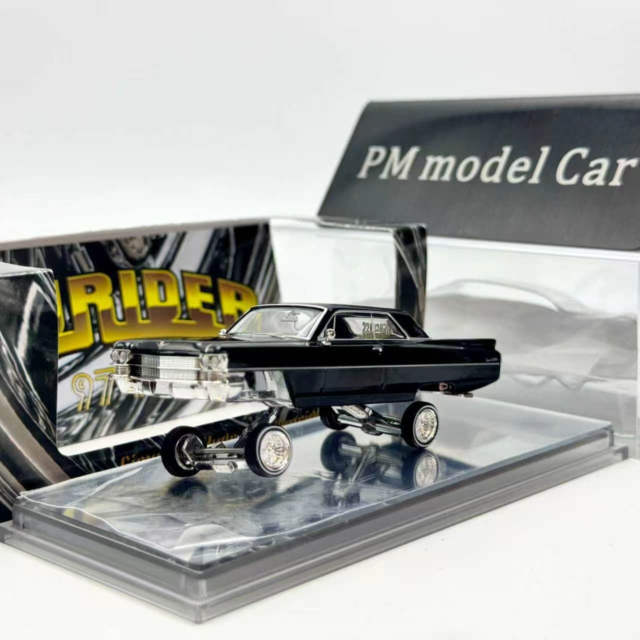 97M 1:64 1964 Coupe Coupe DeVille LowRider Diecast Model Car