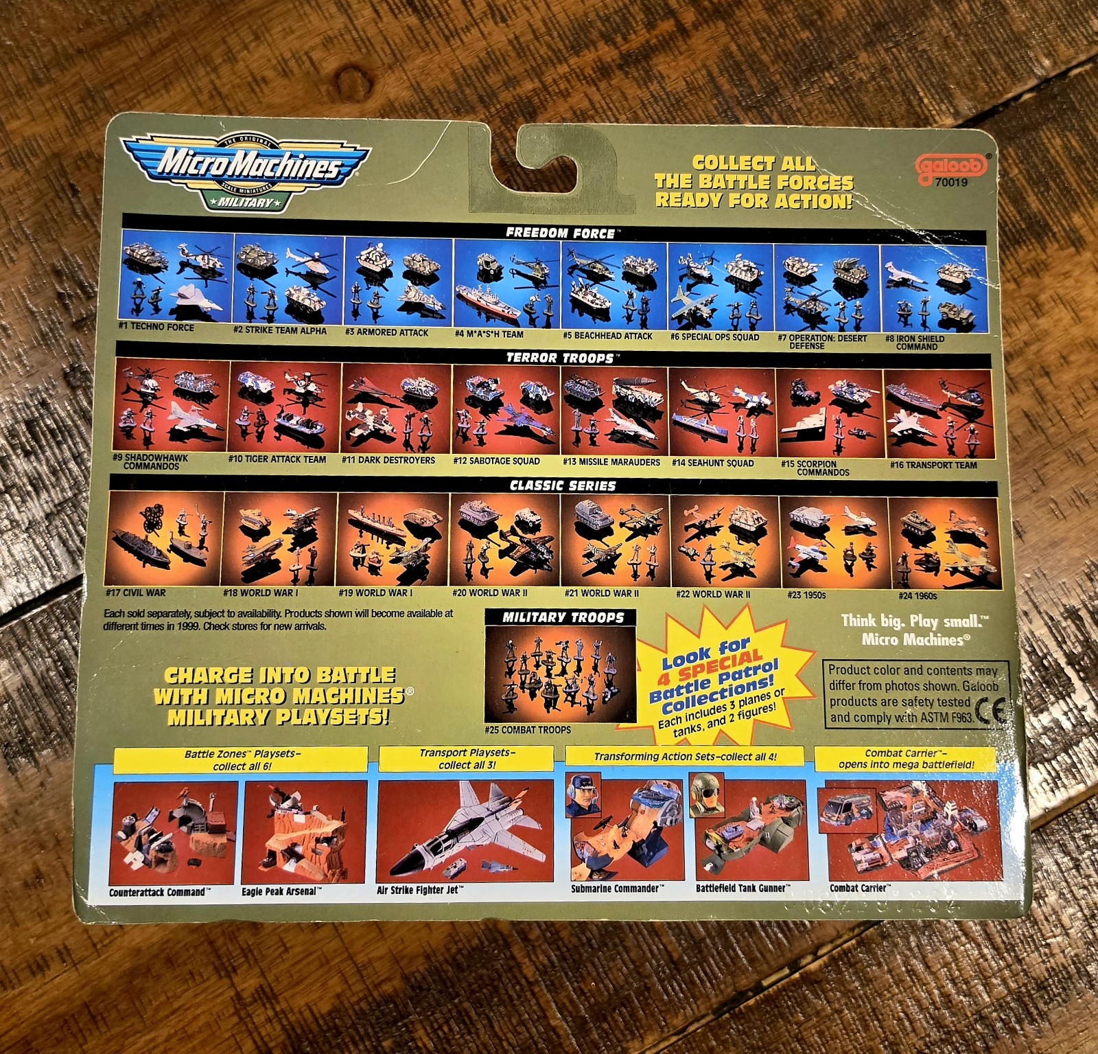 MICRO MACHINES 70019 MILITARY SERIES #27 MERKAVA PLATOON RARE HTF — NEW/SEALED