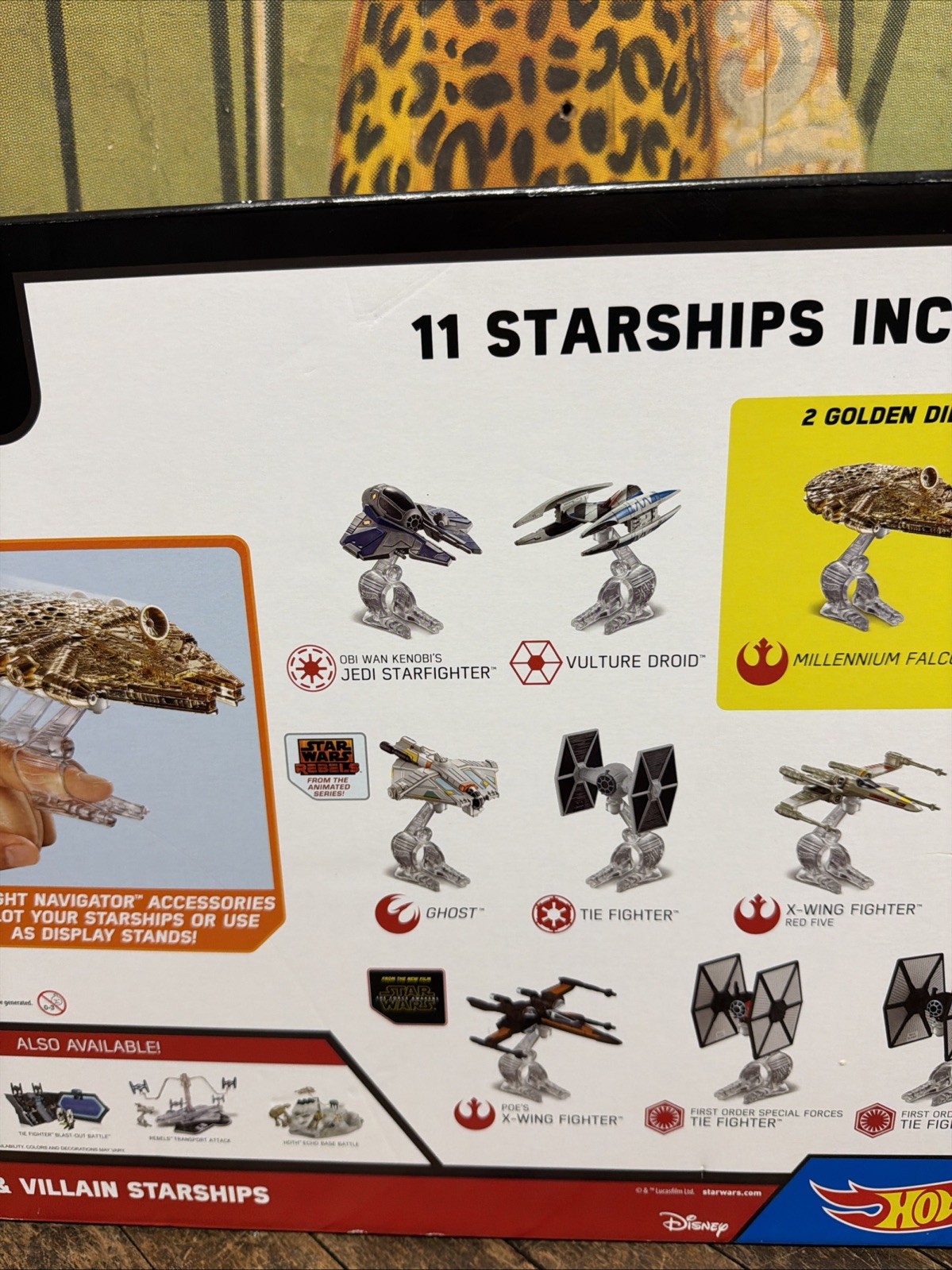 HOT WHEELS DIECAST DISNEY STAR WARS HERO & VILLAIN STARSHIPS 11 PACK FIGURE RARE
