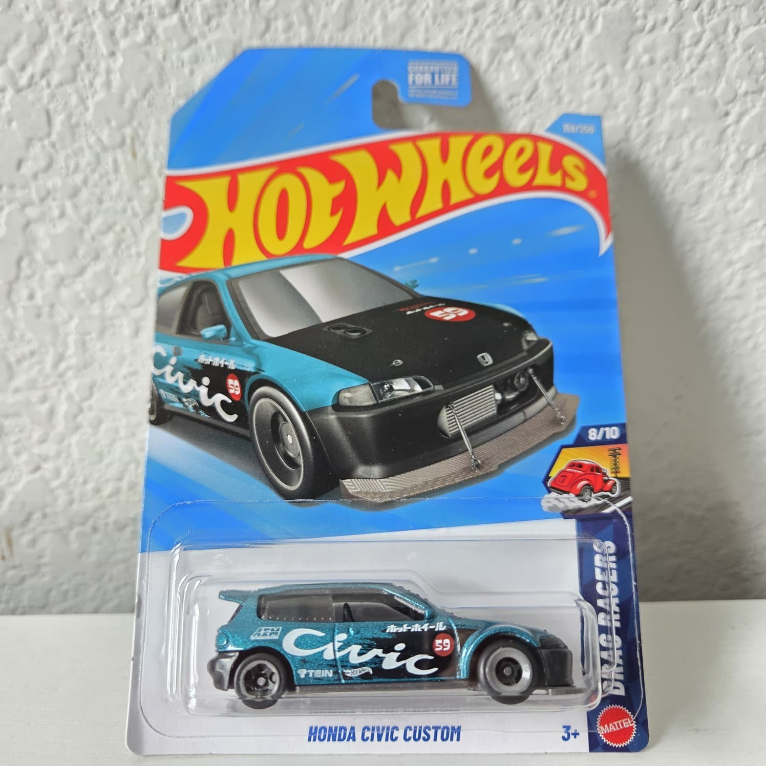 2026 Hot Wheels Drag Racers Honda Civic Custom Set of 2