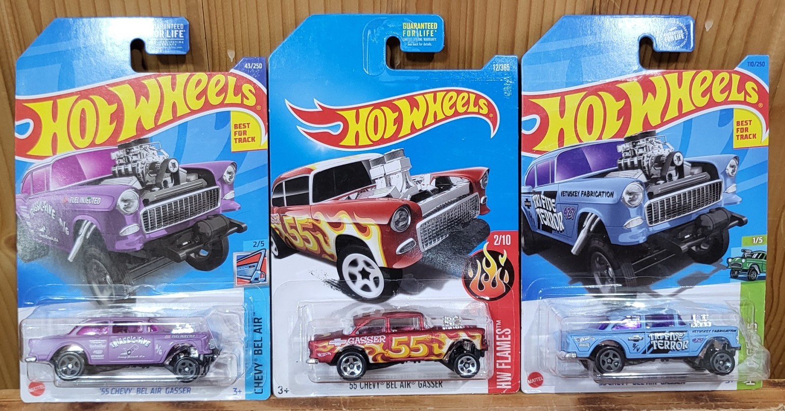 Hot Wheels ’55 Chevy Bel Air Gasser Lot Of 11. Zamac, Collector, Tri Five…