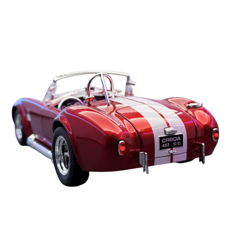 1:24 Ford Shelby Cobra 427 S/C Diecast-Light Sound Vintage Charm for Collectors