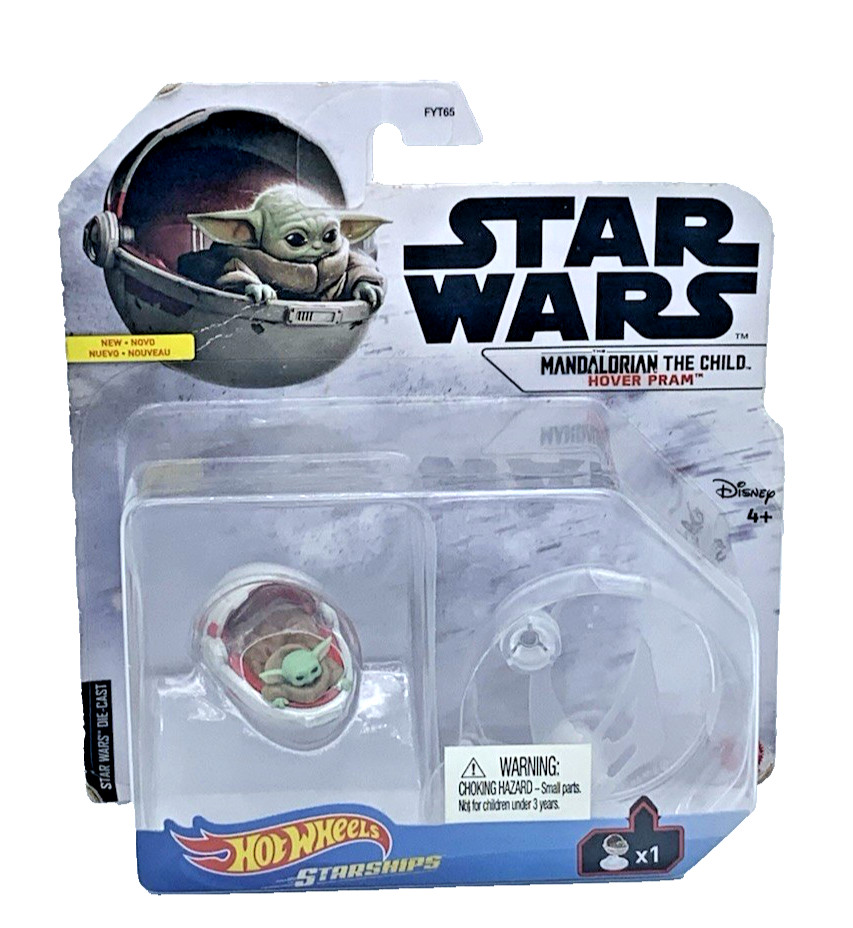 Hot Wheels Starships Star Wars Mandalorian The Child Hover Pram 2019 Brand New