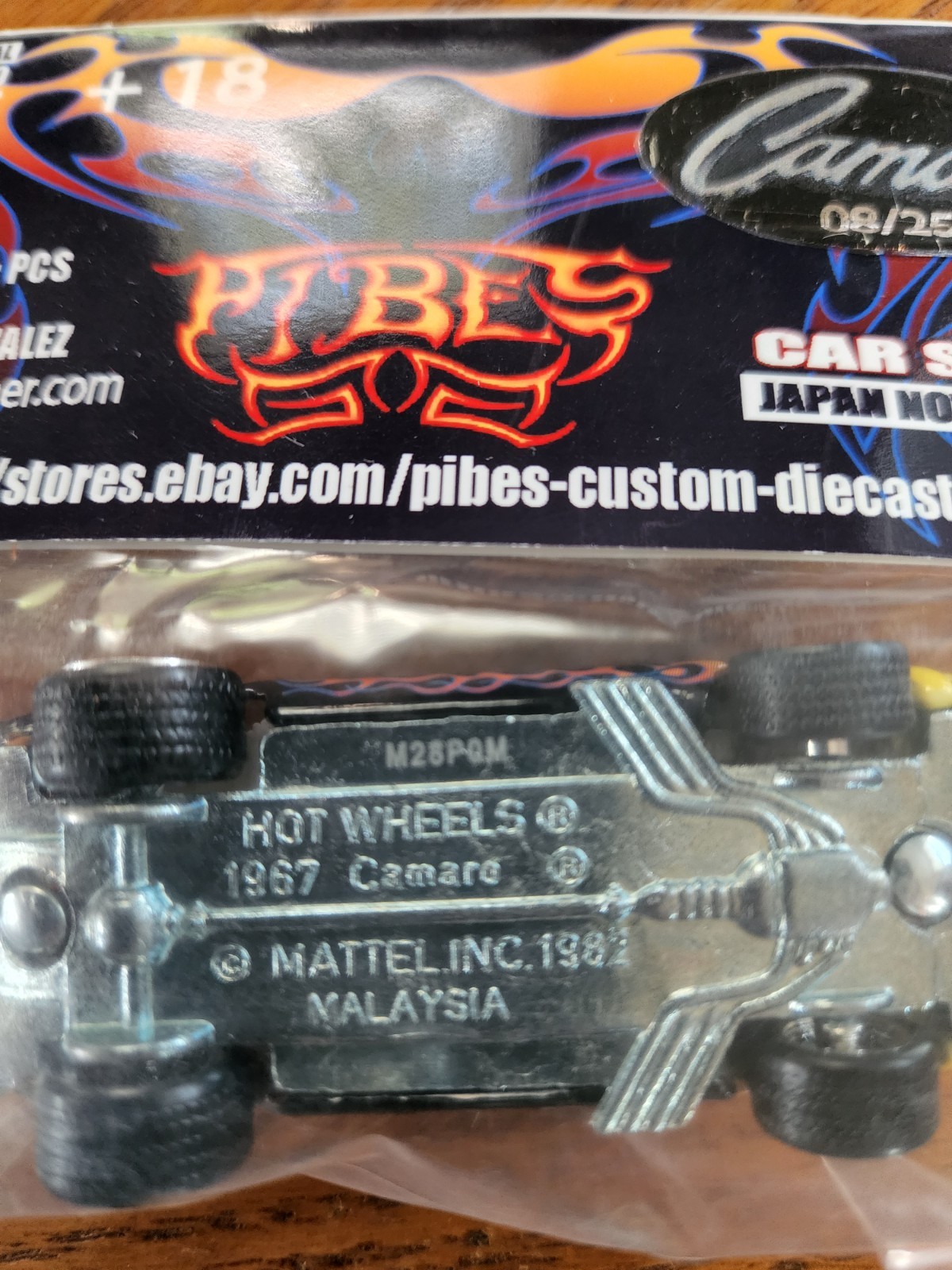 RARE ONLY 25 Hot Wheels Al Gonzalez PIBES Art 67 Camaro Osaka 2007 Car Show