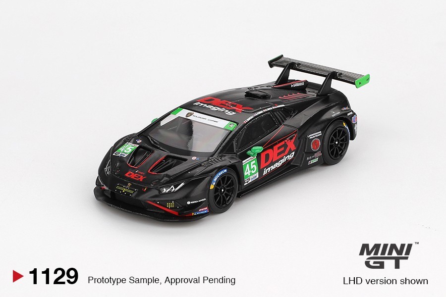Mini GT 1:64 Lamborghini Huracán GT3 EVO2 #45 DEX 2024 IMSA Daytona #1129