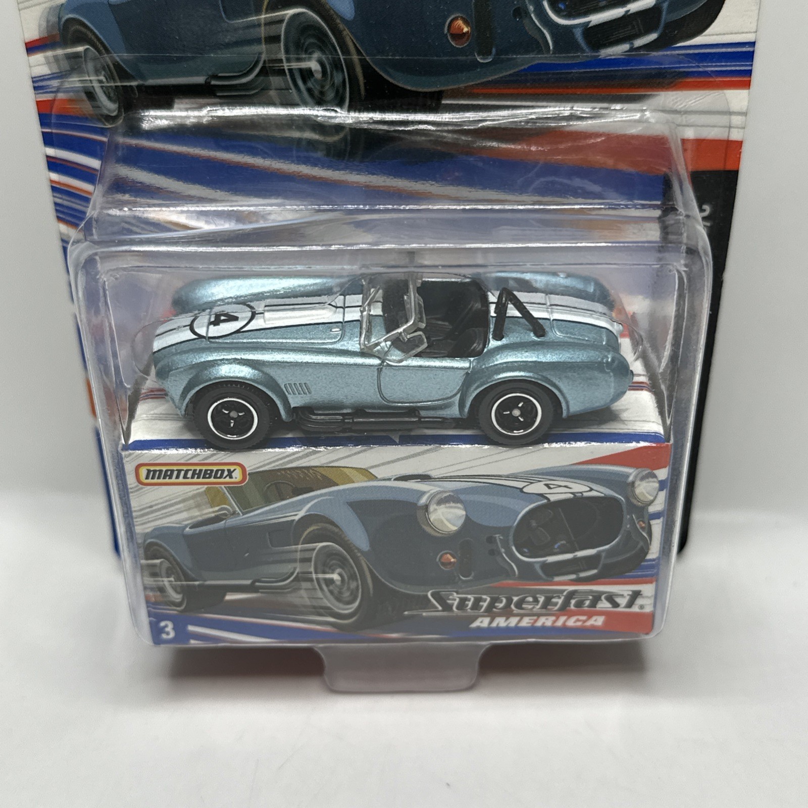 Matchbox 2006 SUPERFAST AMERICA #3 Blue 1965 Shelby Cobra 427 S/C FAST SHIPPING