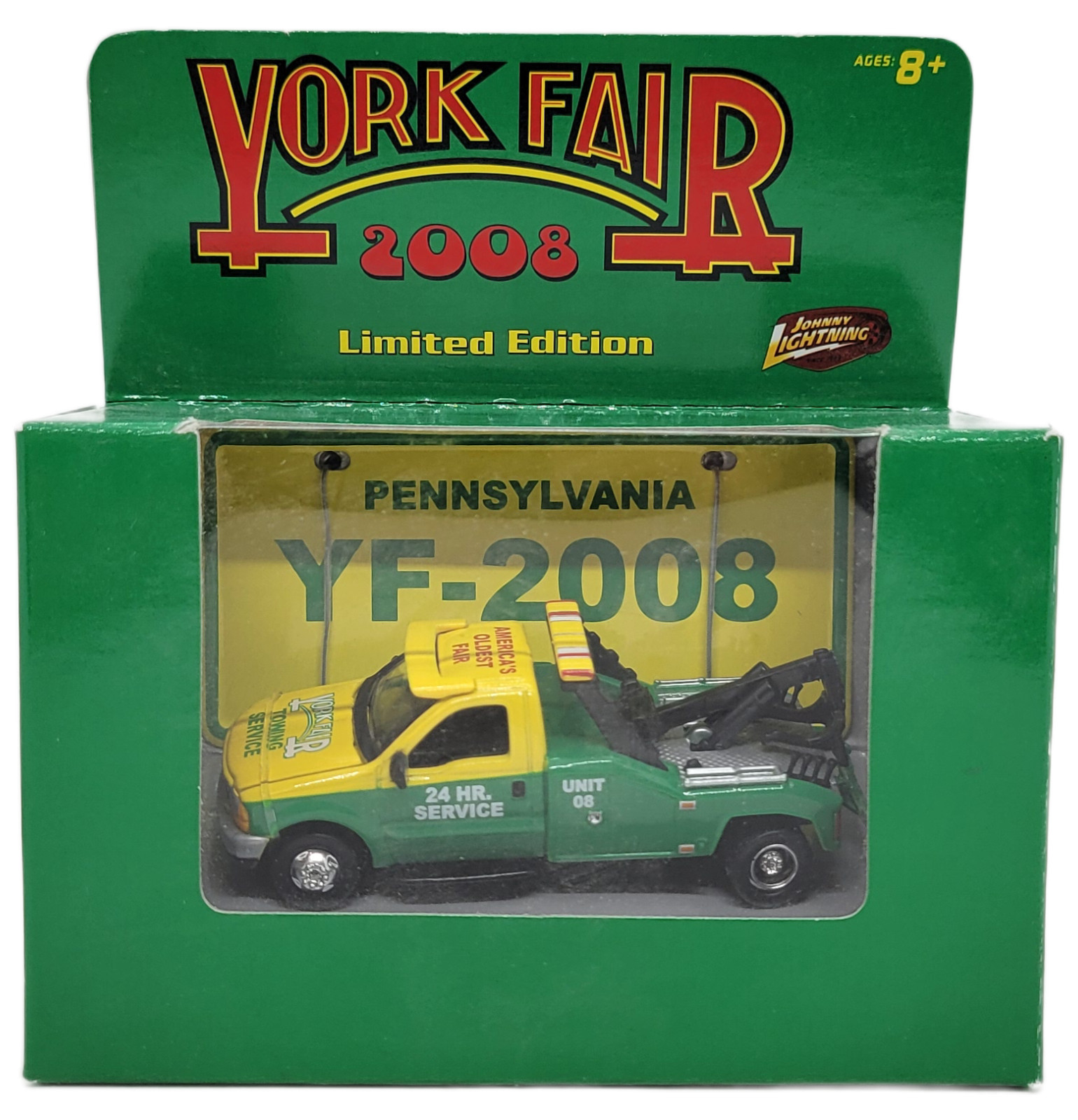 Johnny Lightning 2008 York Fair Ford Tow Truck Limited Edition Diecast