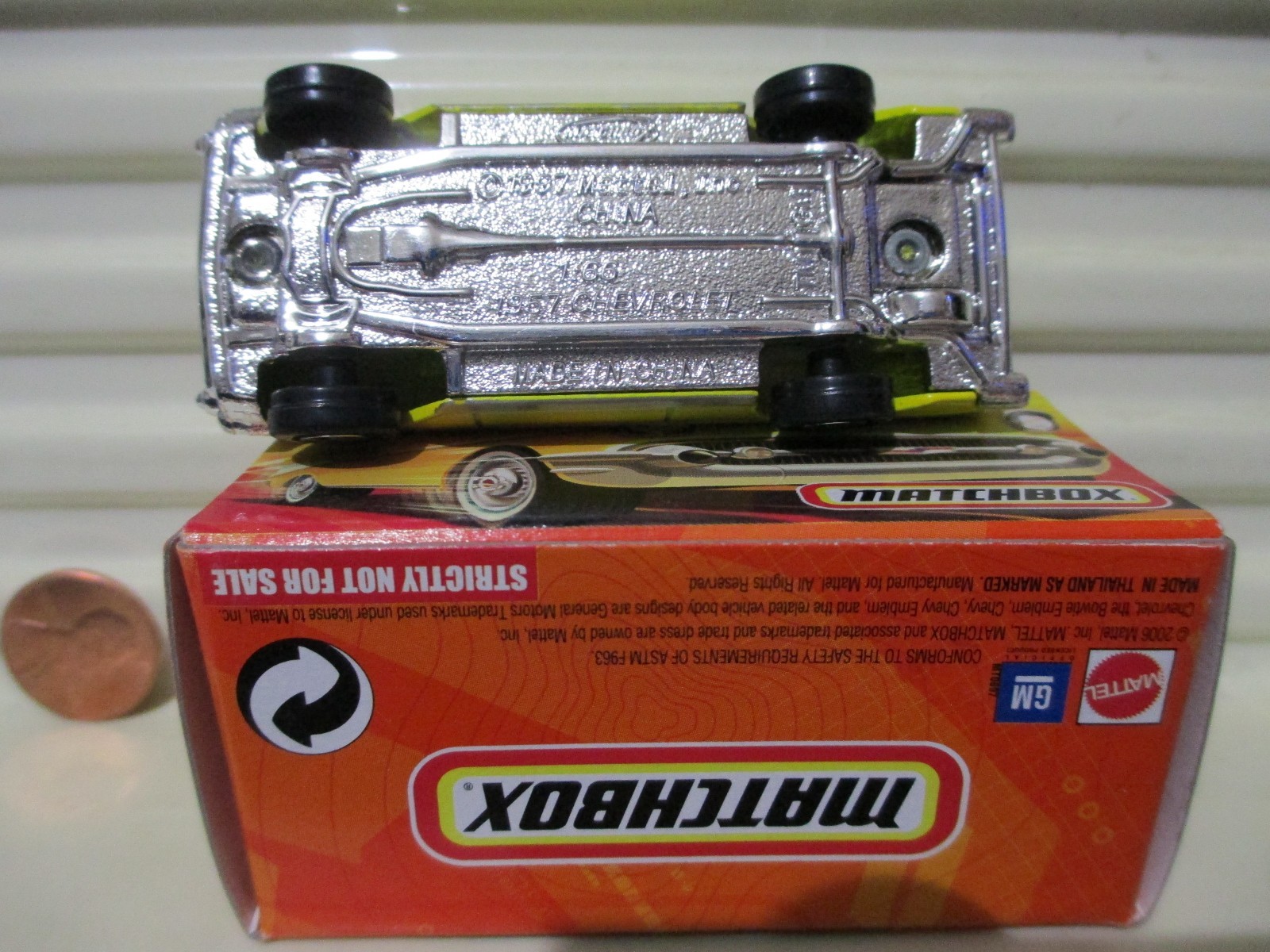 2006 MATCHBOX USA TOY SHOW DEALER YELLOW 1957 CHEVY BELAIR SUPERFAST MINT BOXED*