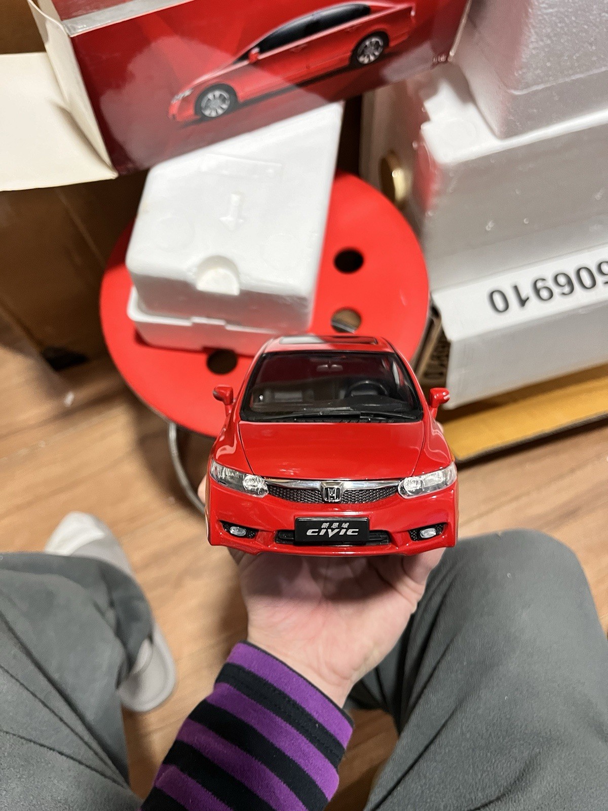 1:18 Scale 2009~2011 Honda Civic Rallye Red Diecast Model Car