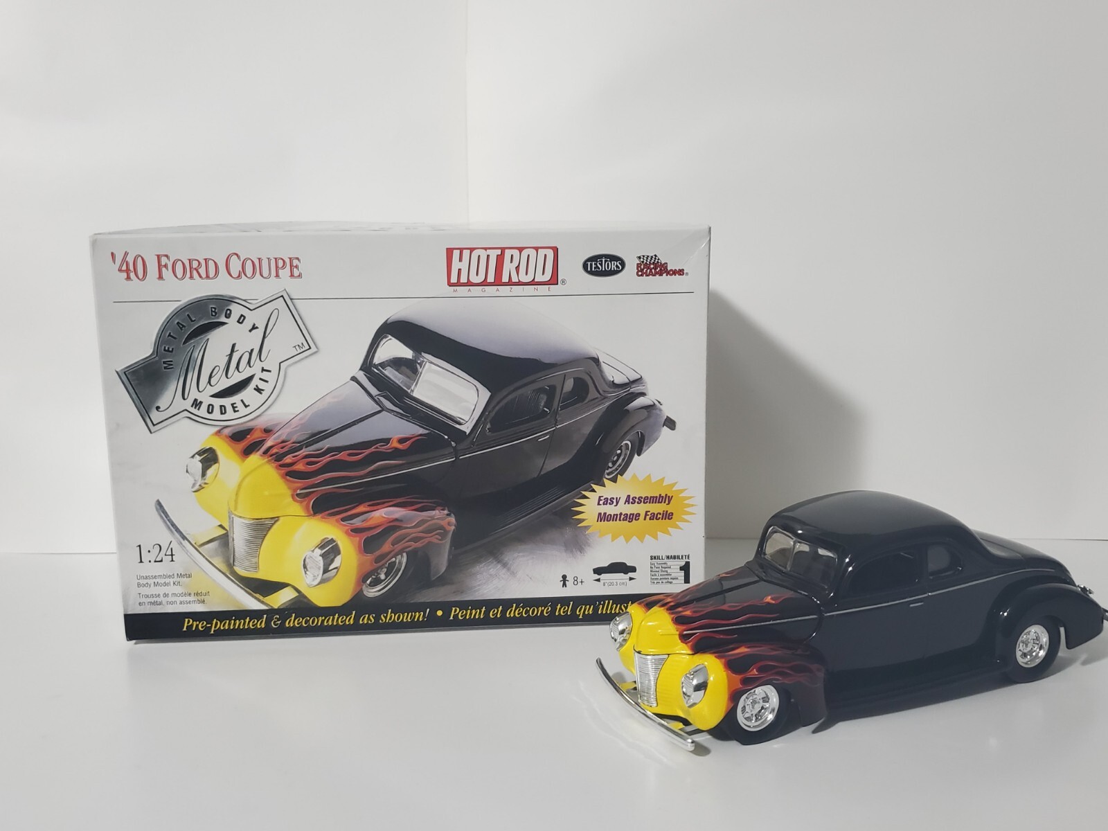 1-24 Testors Die Cast Metal 40 Ford Coupe New Build Super Nice