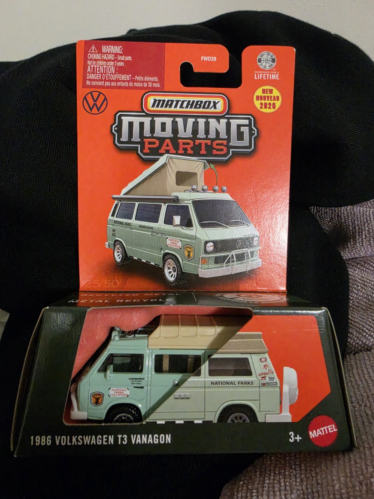 2026 Matchbox Moving Parts 1986 Volkswagen T3 Vanagon VW Roof Opens Up