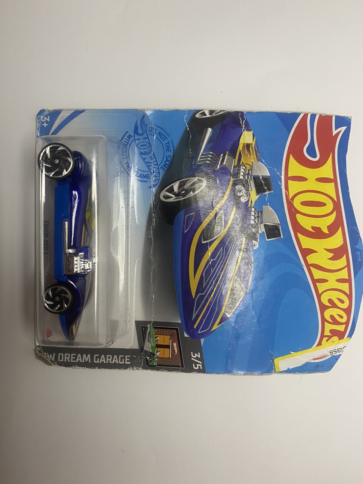 2018 BLUE AND YELLOW HW DREAM GARAGE TWIN MILL 3/5 HOTWHEELS TOY CAR
