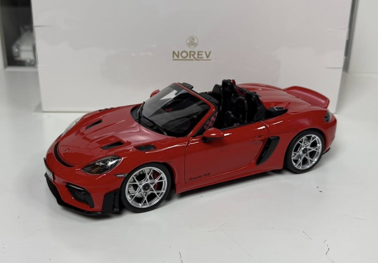 Porsche 718 Spyder RS 2023 Guards Red in 1:18 scale by Norev