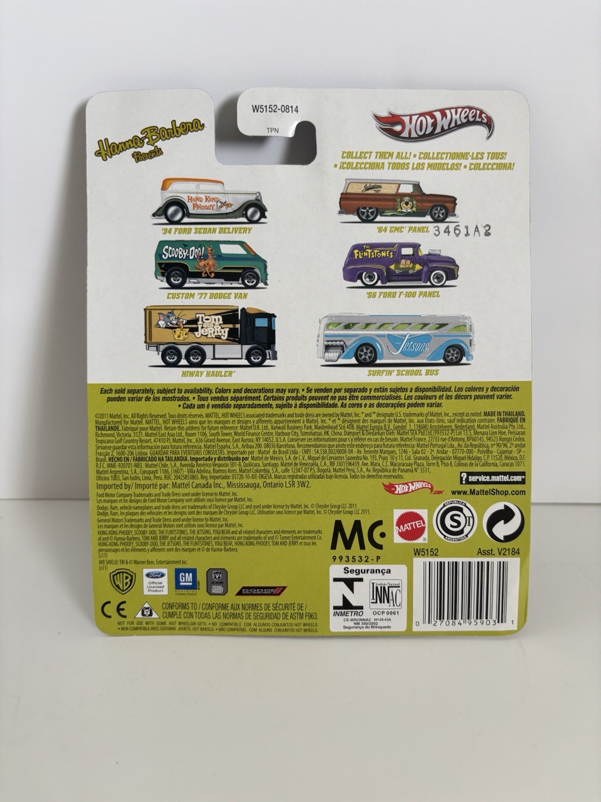 Hot Wheels Pop Culture Hanna-Barbera Complete Set Of 6 Real Riders 2011
