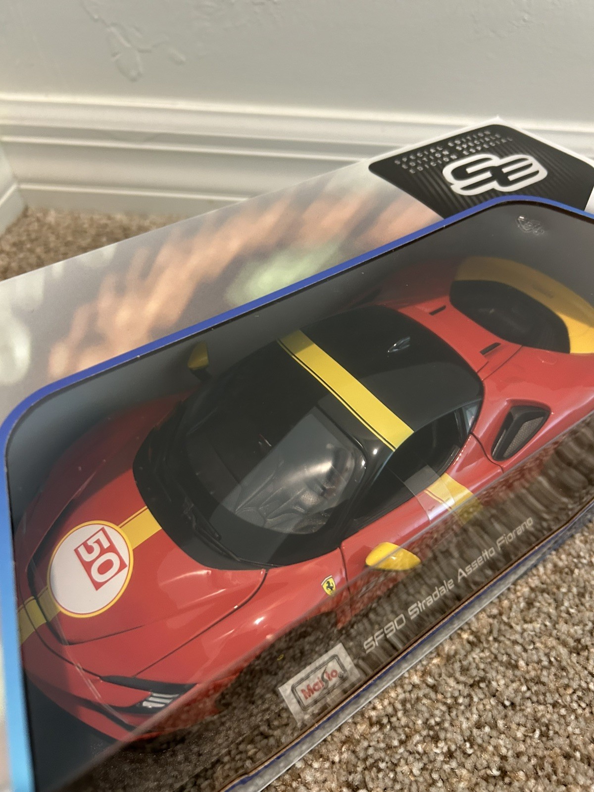1/18 MAISTO FERRARI SF90 STRADALE ASSETTO FIORANO – NEW UNOPENED BOX – FREE SHIP