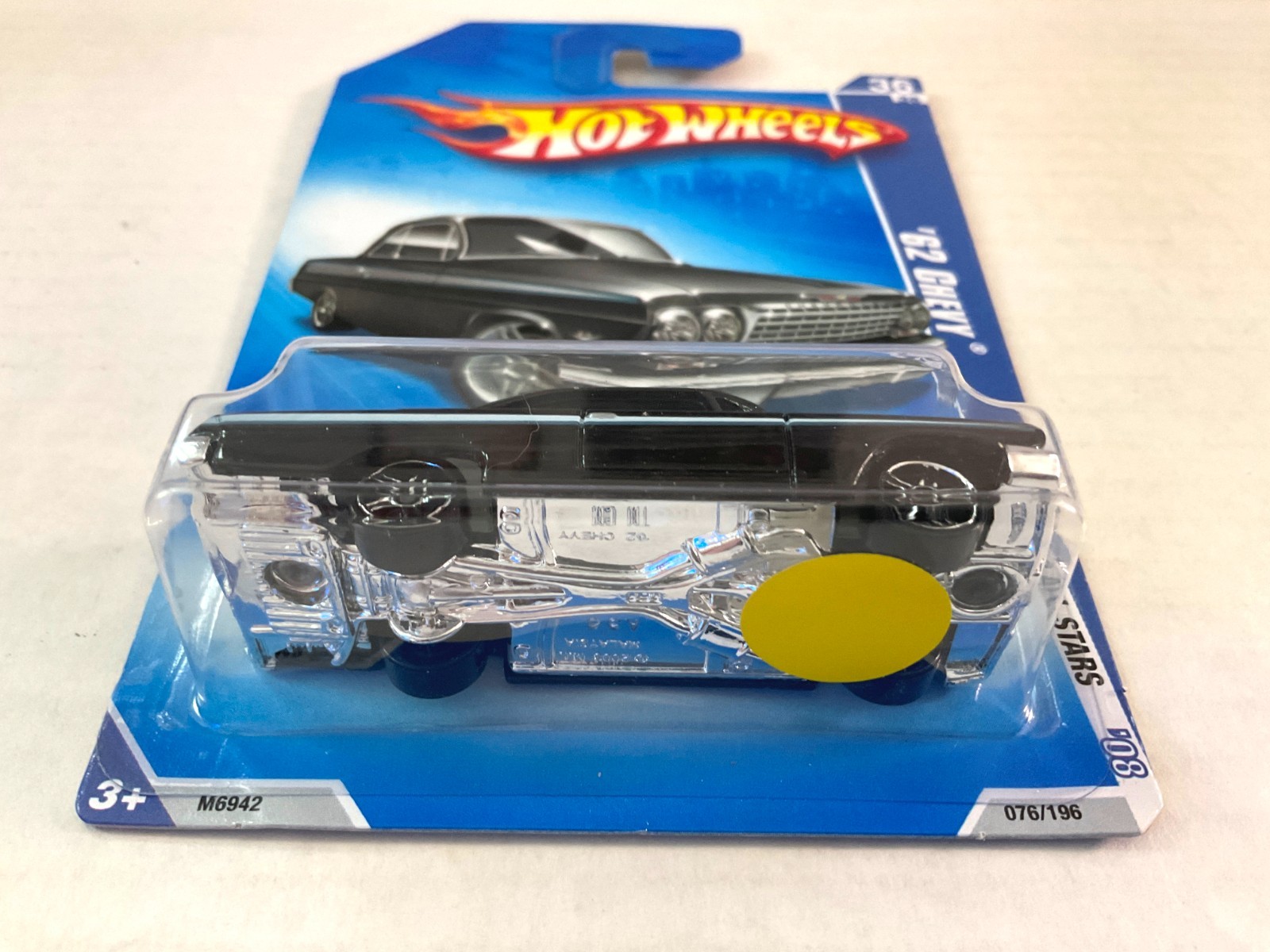 2008 Hot Wheels 62 CHEVY Bubble Top – BLACK KMART EXCLUSIVE Color All Stars #76