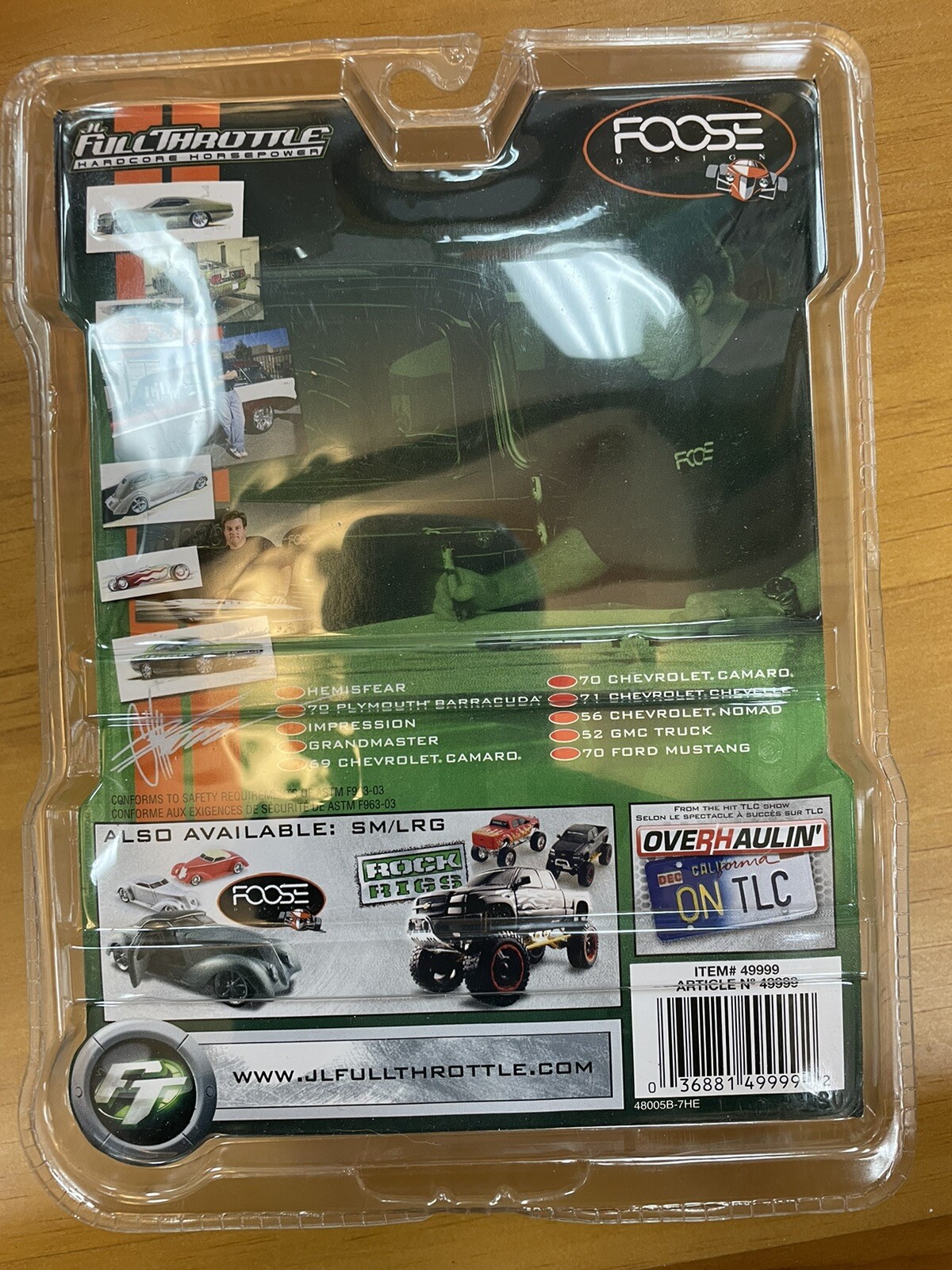 Metallic Orange #5/10 Full Throttle FOOSE 69 Chevy Camaro Car 1/64 Scale NEW