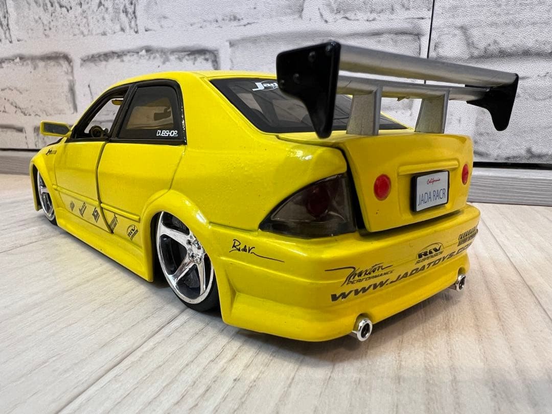 Rare 1/24 Lexus IS300 (Altezza) Model Car Yellow Finish Used