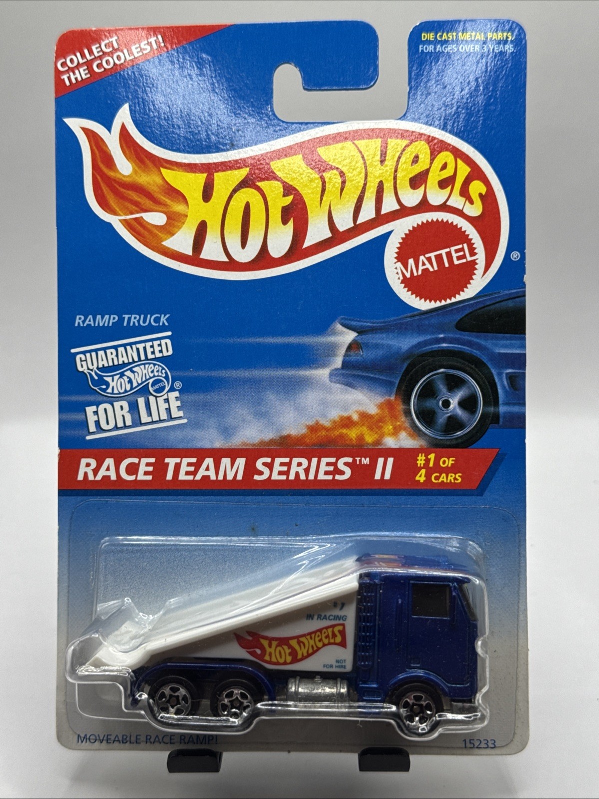 1995 Hot Wheels Race Team Series II Moveable Race Ramp Truck #392