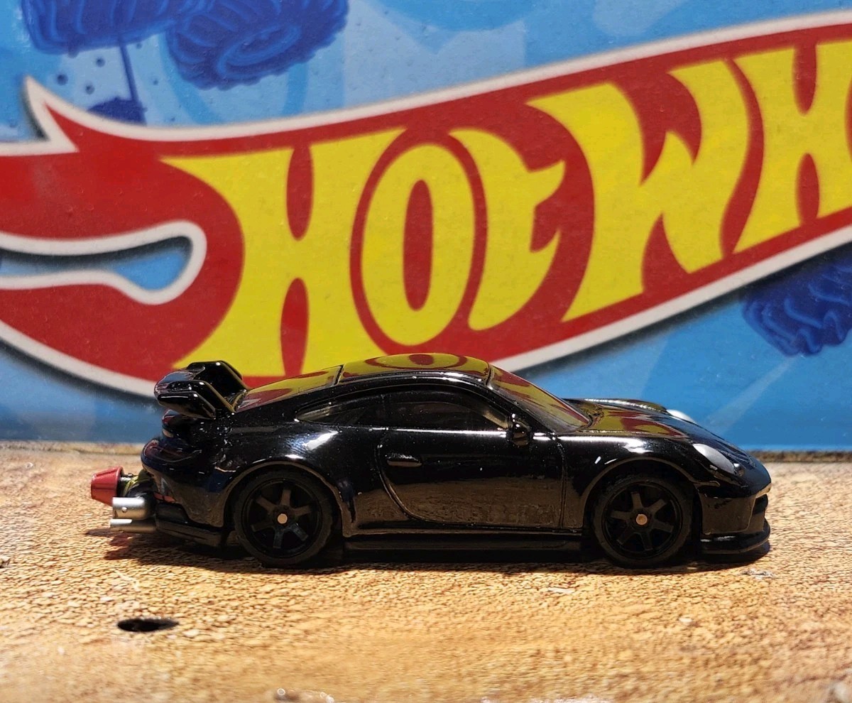 1/64 Custom Hot Wheels 2020 Porsche 911 GT3 Exotics Black
