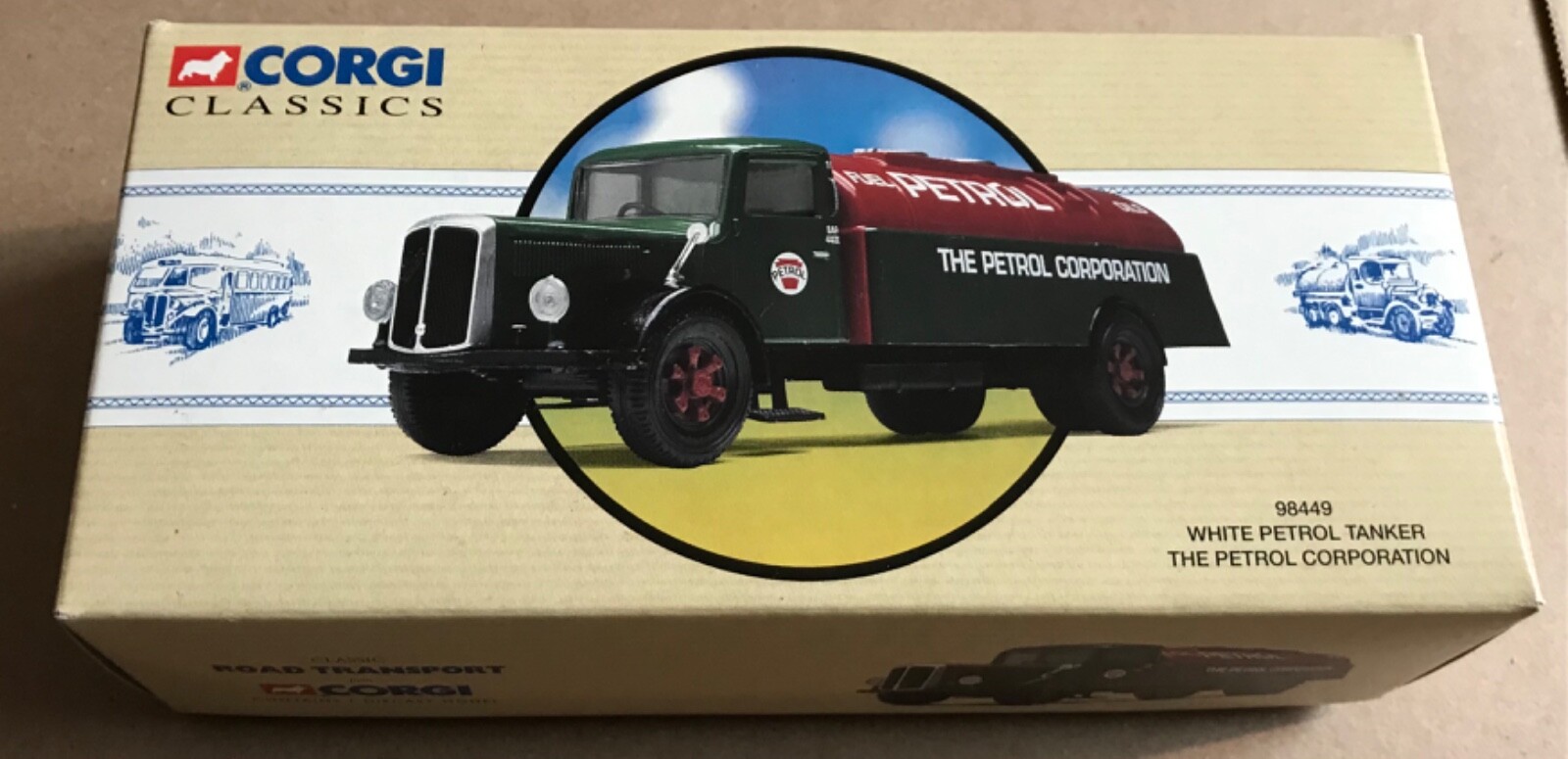 Corgi Classics 98449 White Petrol Tanker the Petrol Corporation (1995) #2324