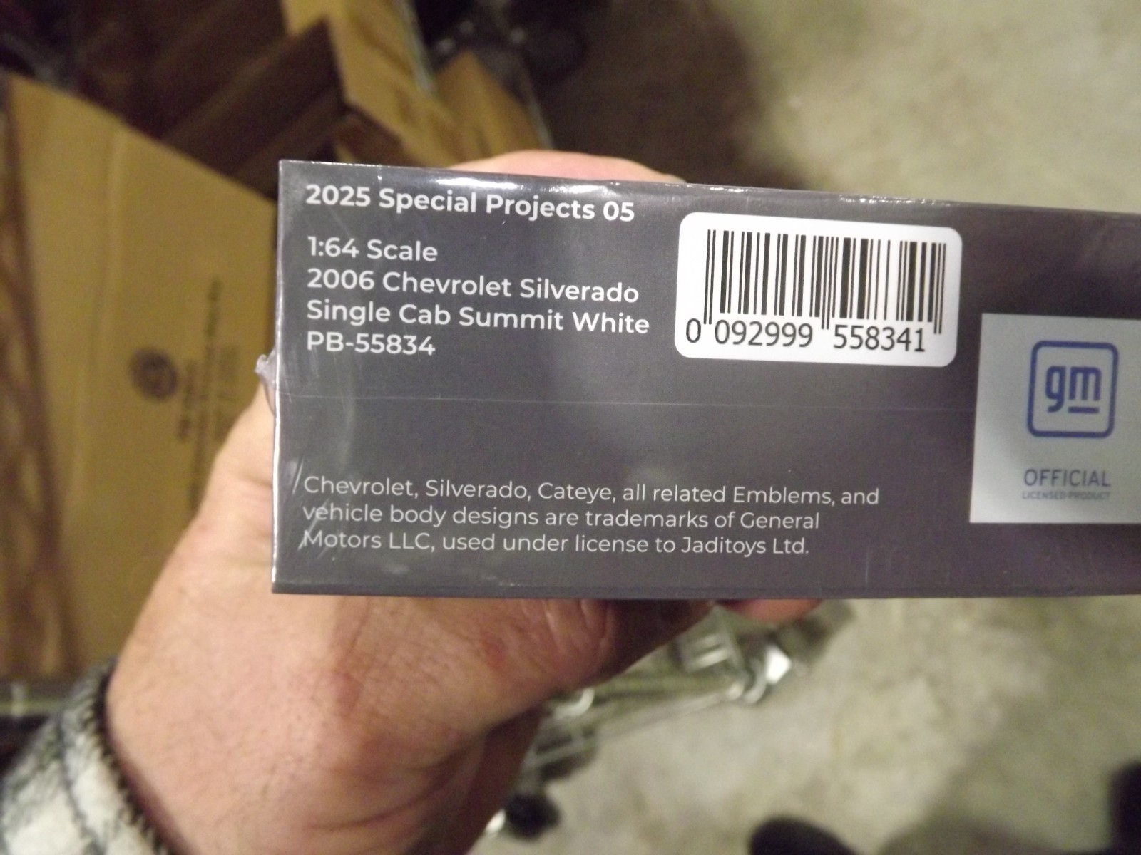 Para 64 1/64 2006 chevrolet silverado single cab white PB-55834 NIB