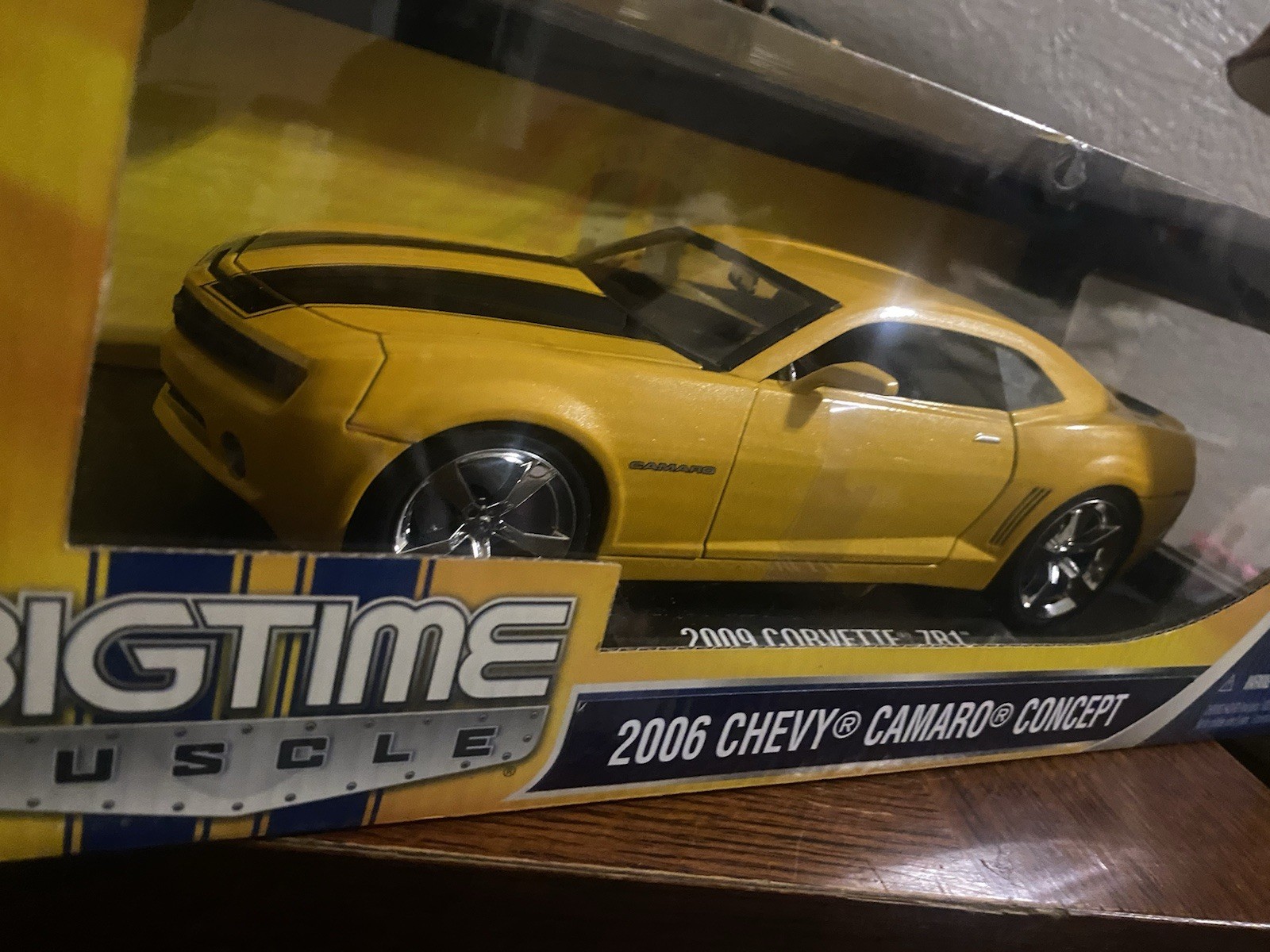 RARE FACTORY ERROR Jada 1:18 Camaro Concept Sealed Base Says 2009 Corvette ZR1⁠